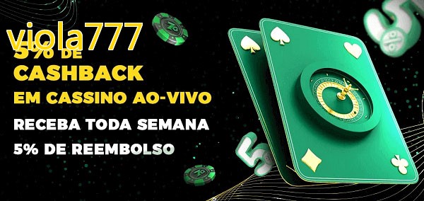 Promoções do cassino ao Vivo viola777